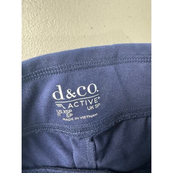 QVC Denim&Co Petite Yoga Stretch Lightly Boot Pant w/Pockets Navy NWOT Size XSP - Picture 7 of 8